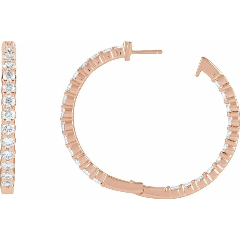 Éclat de Place Vendôme, Lab-Grown Diamond Hoop Earrings
