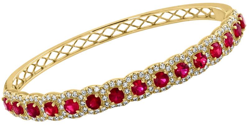 Eclat de Grenat, Ruby & Diamonds Bracelet