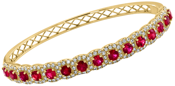 Eclat de Grenat, Ruby & Diamonds Bracelet