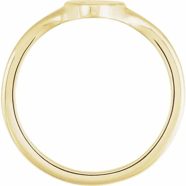 Nocturne de la Côte d'Azur, Yellow Gold Moon & Star Signet Ring