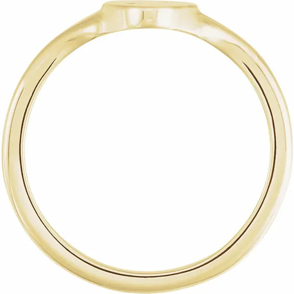 Nocturne de la Côte d'Azur, Yellow Gold Moon & Star Signet Ring