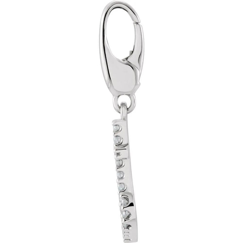 L'Ancre de Marseille, Natural Diamond Anchor Charm Pendant