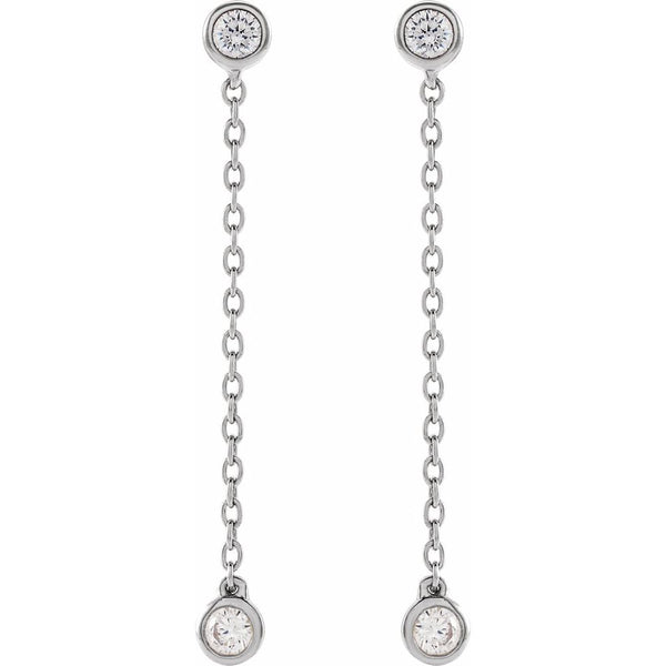 Rayon de Biarritz, Lab-Grown Diamond Chain Earrings