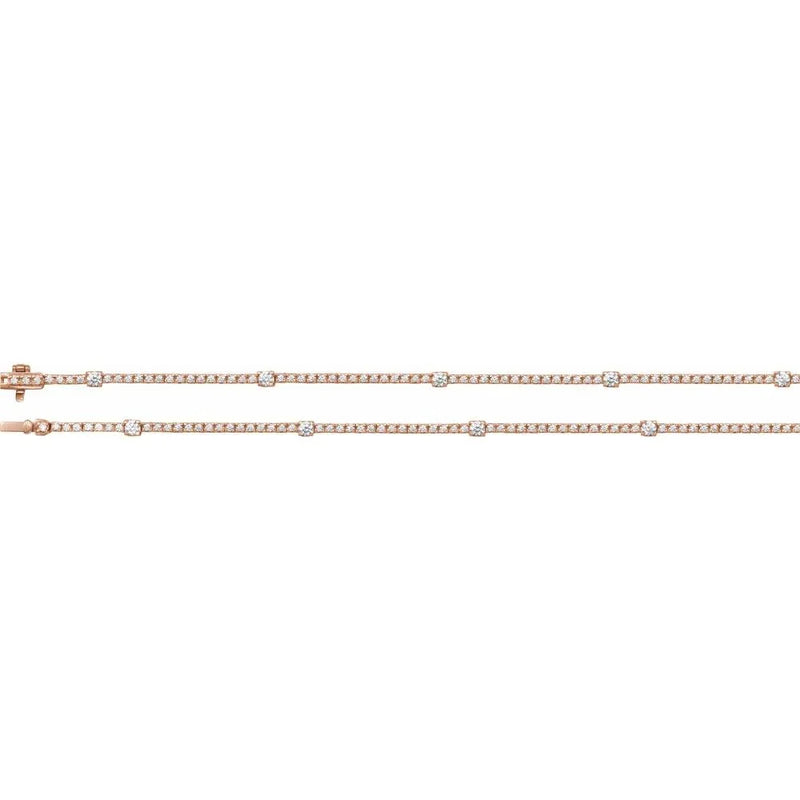 Aurore de Chambord, Lab-Grown Diamond Tennis Necklace