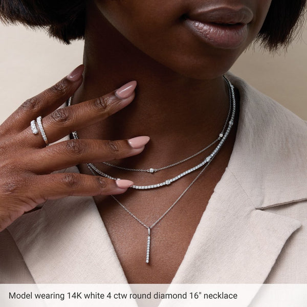 Aurore de Chambord, Lab-Grown Diamond Tennis Necklace