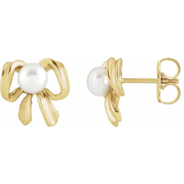 Éclat de Montmartre, White Pearl Blossom Earrings