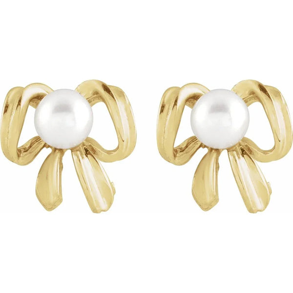 Éclat de Montmartre, White Pearl Blossom Earrings