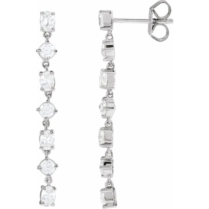 Lumière de Chambord, Lab-Grown Diamond Dangle Earrings