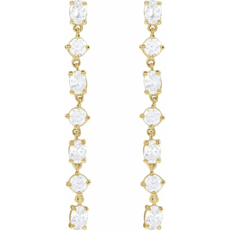 Lumière de Chambord, Lab-Grown Diamond Dangle Earrings