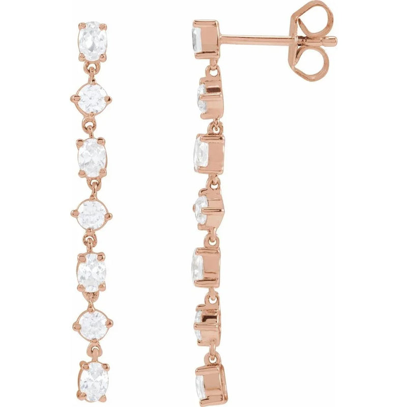 Lumière de Chambord, Lab-Grown Diamond Dangle Earrings