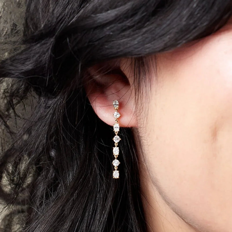 Lumière de Chambord, Lab-Grown Diamond Dangle Earrings
