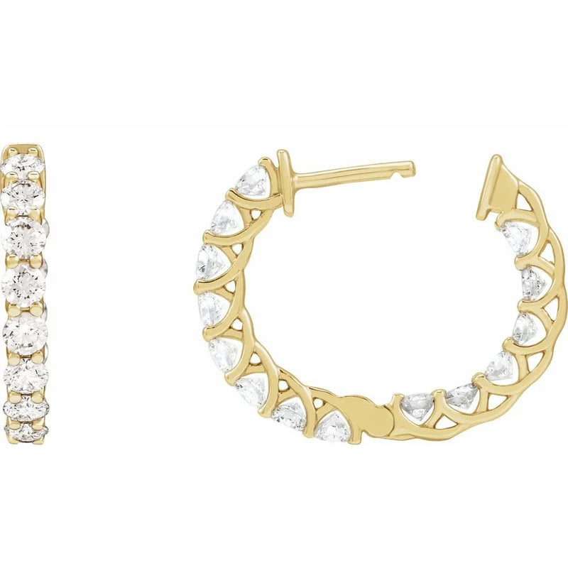 Brillance de Biarritz, Diamond Hoop Earrings