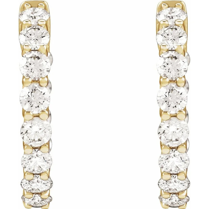 Brillance de Biarritz, Diamond Hoop Earrings