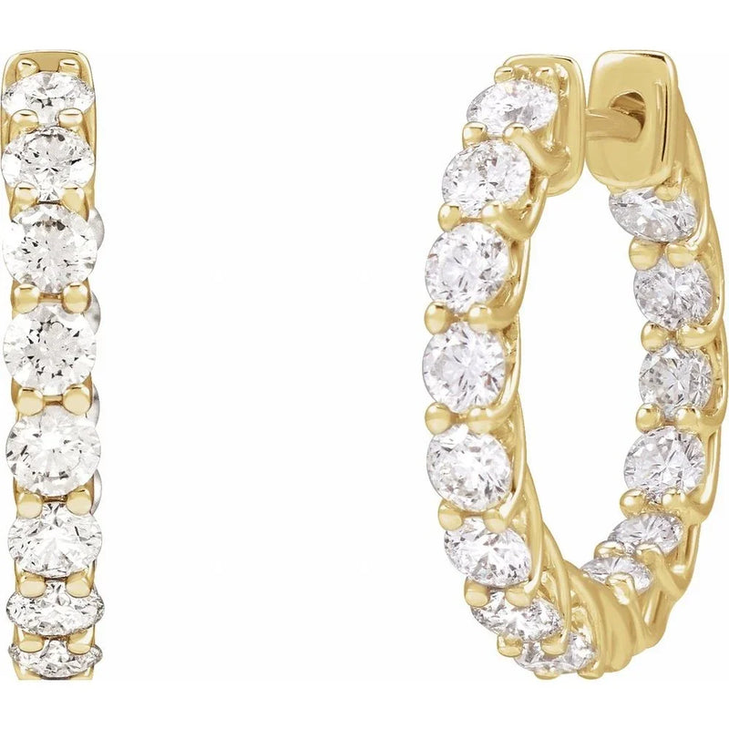 Brillance de Biarritz, Diamond Hoop Earrings