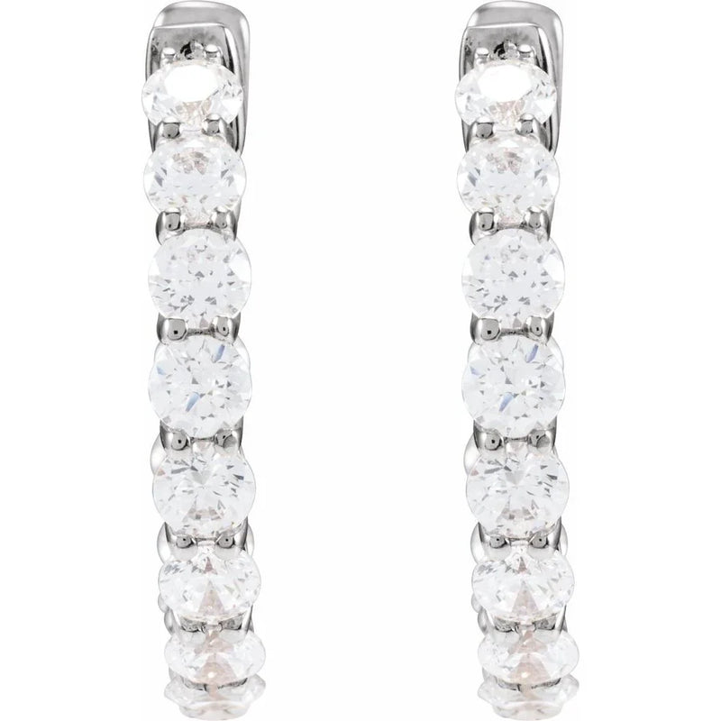Brillance de Biarritz, Diamond Hoop Earrings