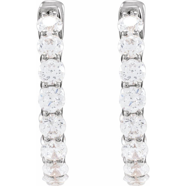 Brillance de Biarritz, Diamond Hoop Earrings