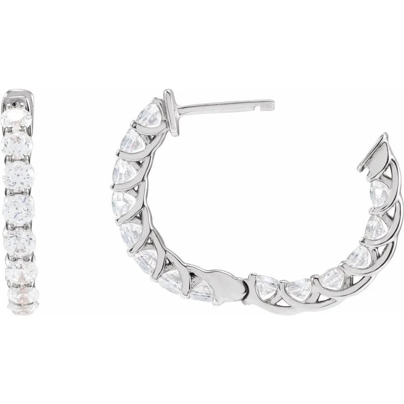 Brillance de Biarritz, Diamond Hoop Earrings
