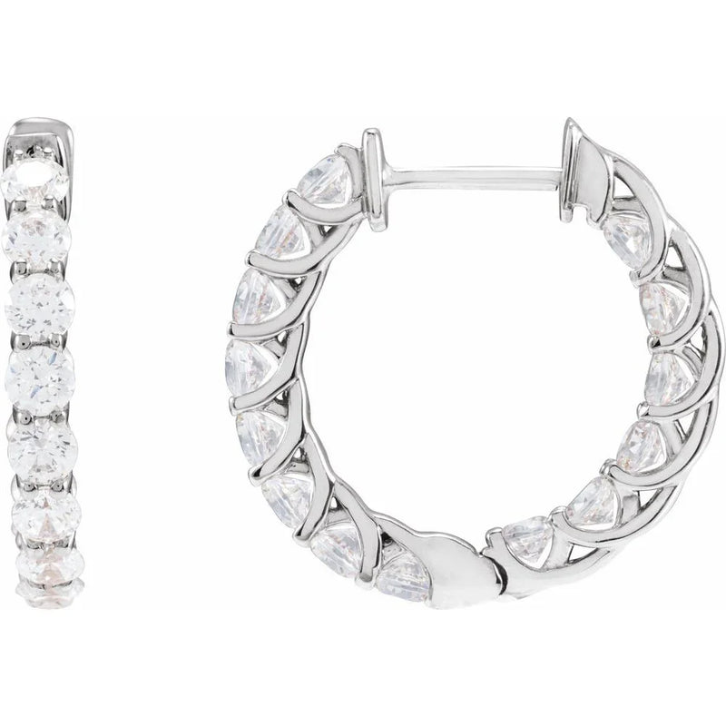 Brillance de Biarritz, Diamond Hoop Earrings