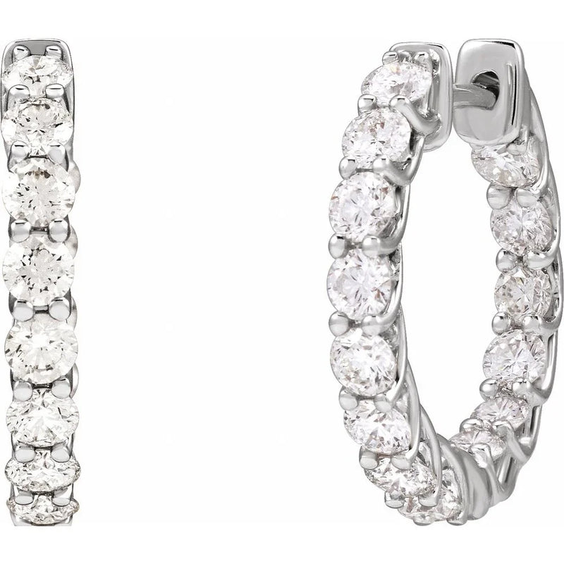 Brillance de Biarritz, Diamond Hoop Earrings