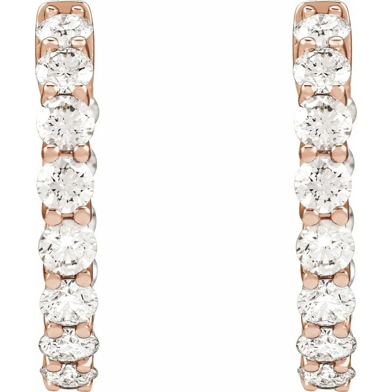 Brillance de Biarritz, Diamond Hoop Earrings