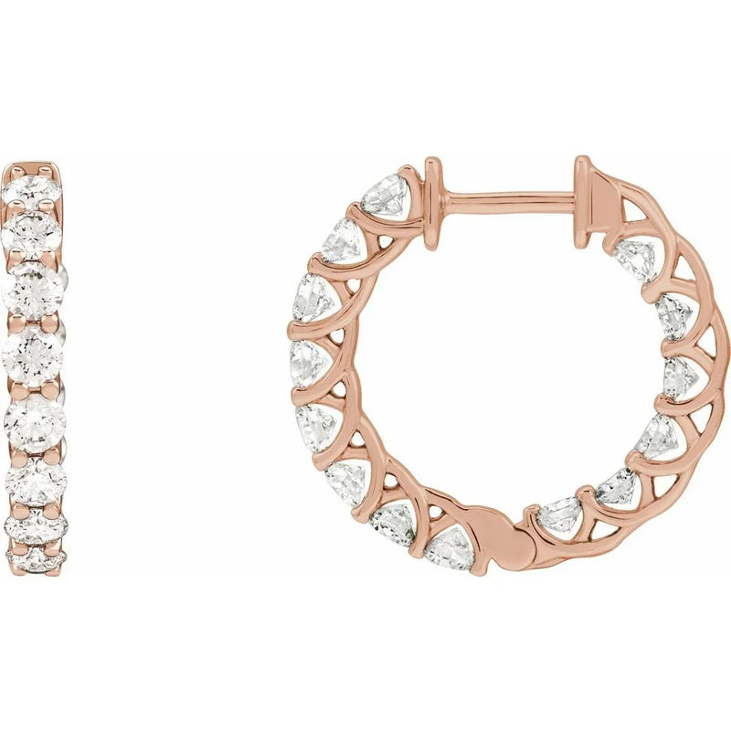 Brillance de Biarritz, Diamond Hoop Earrings