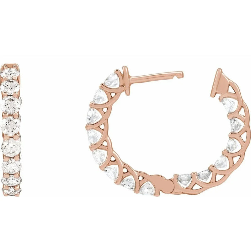 Brillance de Biarritz, Diamond Hoop Earrings