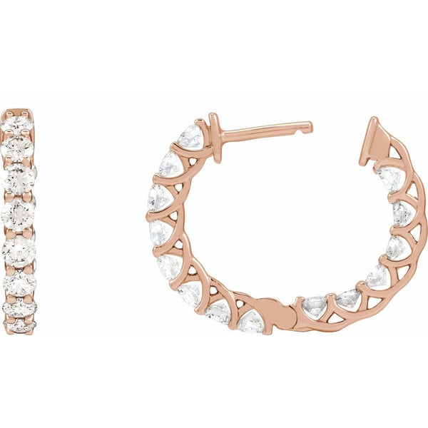 Brillance de Biarritz, Diamond Hoop Earrings