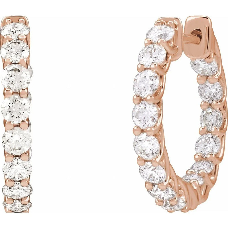 Brillance de Biarritz, Diamond Hoop Earrings
