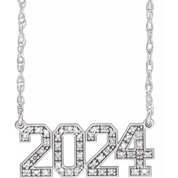 La Combinaison Parfaite, Gold Diamond Numbers Necklace