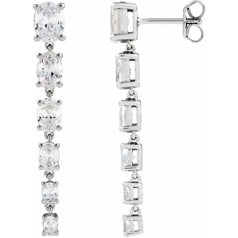 Lumière de la Côte d'Azur, Lab-Grown Diamond Drop Earrings