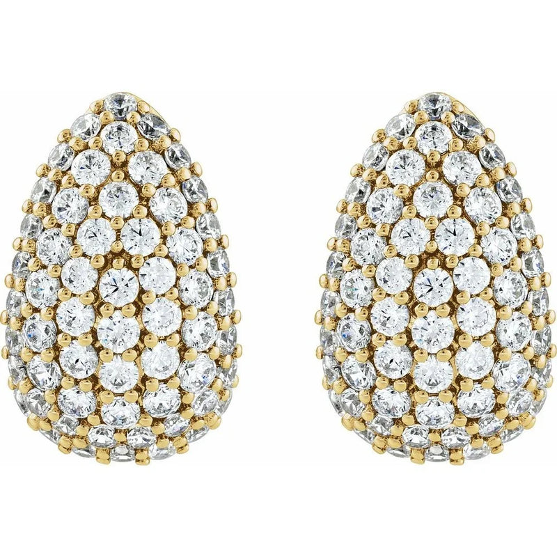 L'Étincelle de Versailles, Diamond Teardrop Earrings