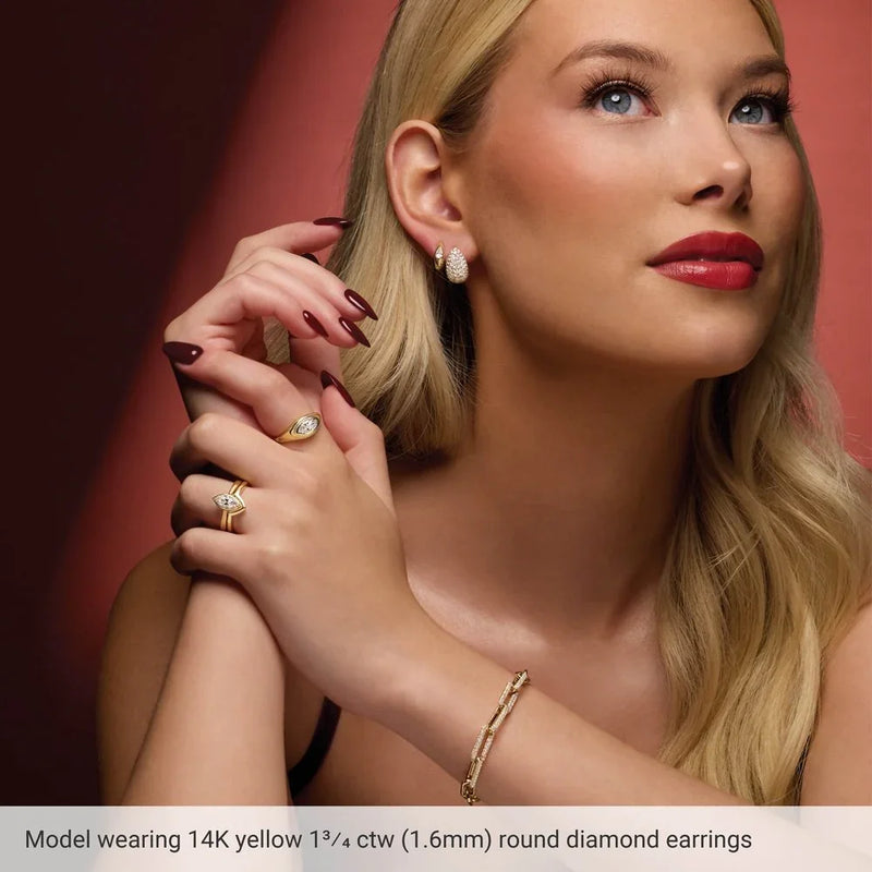 L'Étincelle de Versailles, Diamond Teardrop Earrings