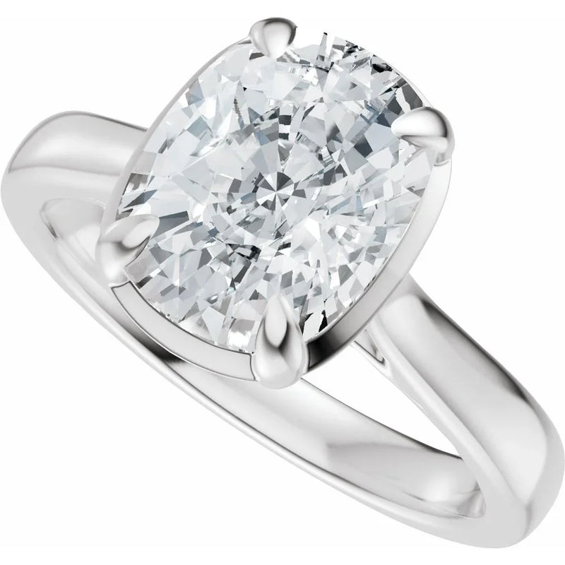 L'Éclat de Montmartre, Diamond Cushion Engagement Ring