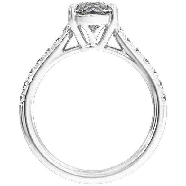Biarritz Lumineux, Lab Grown Diamond Oval Engagement Ring