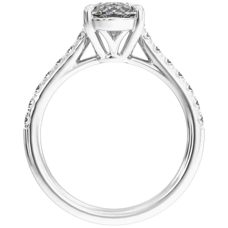 Biarritz Lumineux, Lab Grown Diamond Oval Engagement Ring