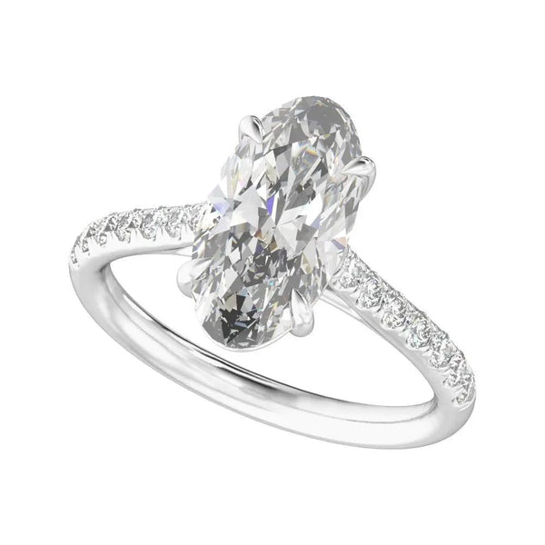 Biarritz Lumineux, Lab Grown Diamond Oval Engagement Ring
