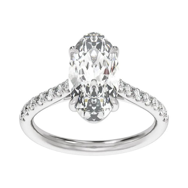 Biarritz Lumineux, Lab Grown Diamond Oval Engagement Ring