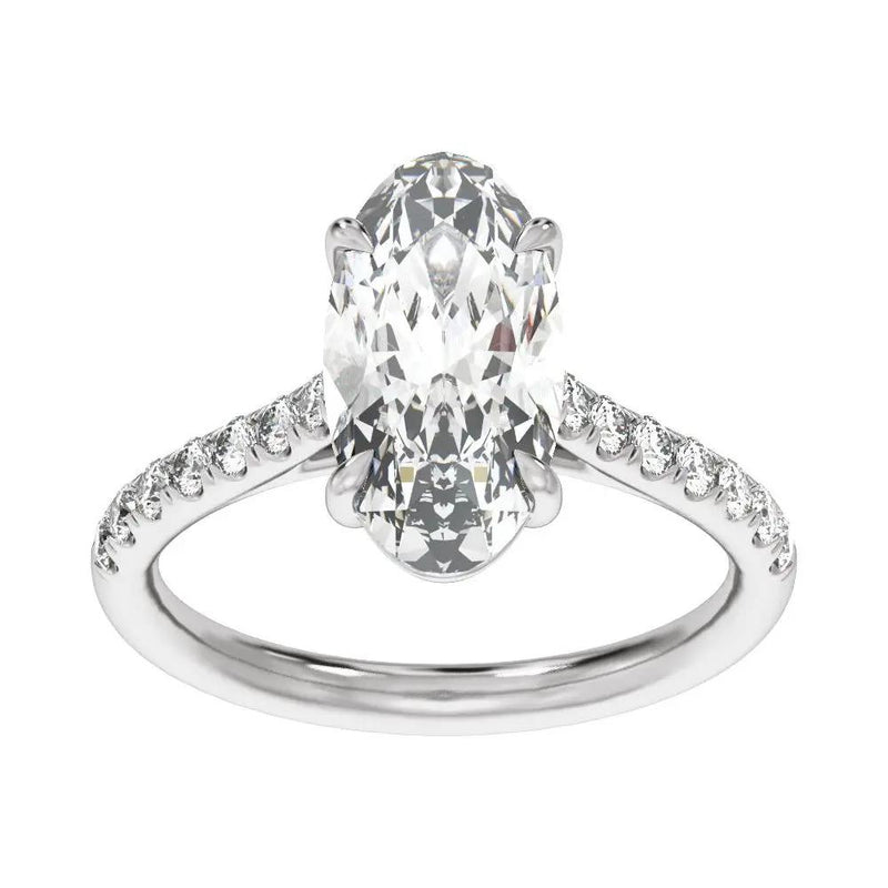 Biarritz Lumineux, Lab Grown Diamond Oval Engagement Ring