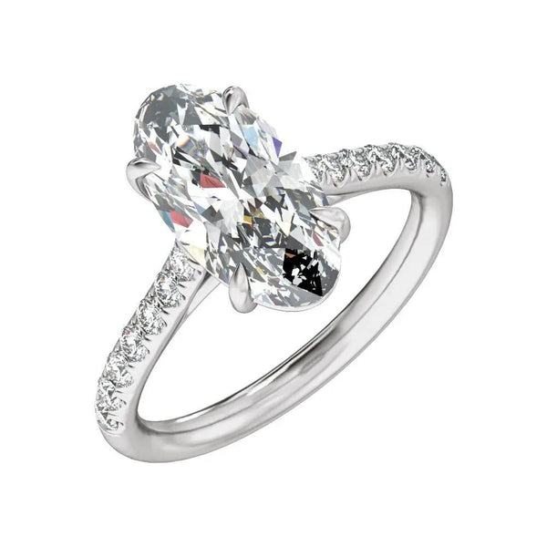 Biarritz Lumineux, Lab Grown Diamond Oval Engagement Ring