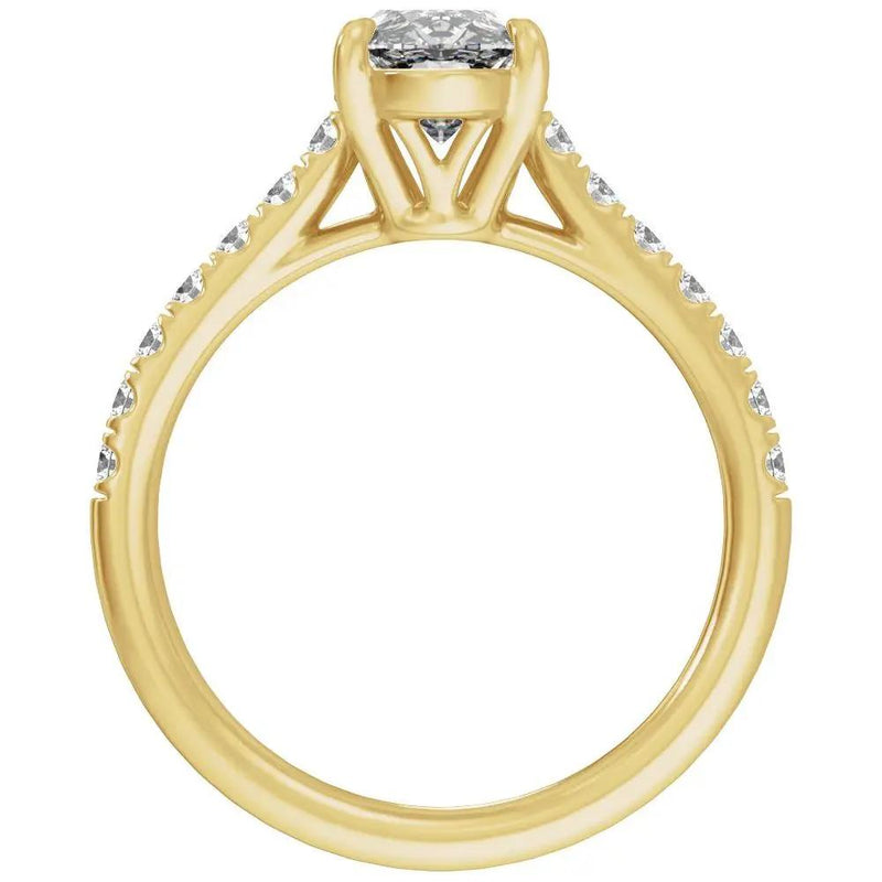 Biarritz Lumineux, Lab Grown Diamond Oval Engagement Ring