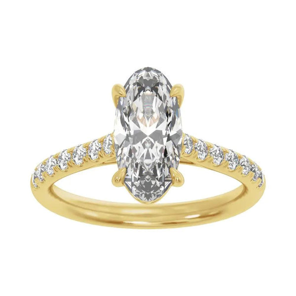 Biarritz Lumineux, Lab Grown Diamond Oval Engagement Ring