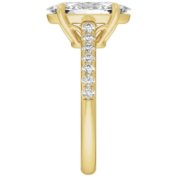 Biarritz Lumineux, Lab Grown Diamond Oval Engagement Ring