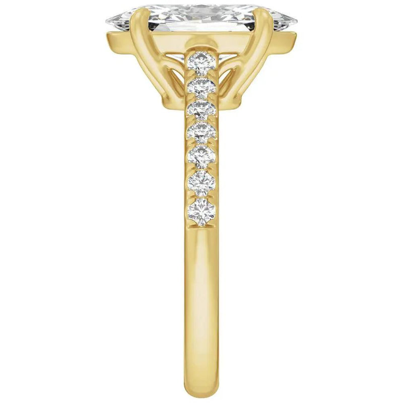 Biarritz Lumineux, Lab Grown Diamond Oval Engagement Ring
