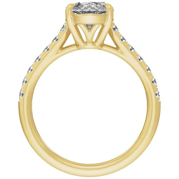 Biarritz Lumineux, Lab Grown Diamond Oval Engagement Ring