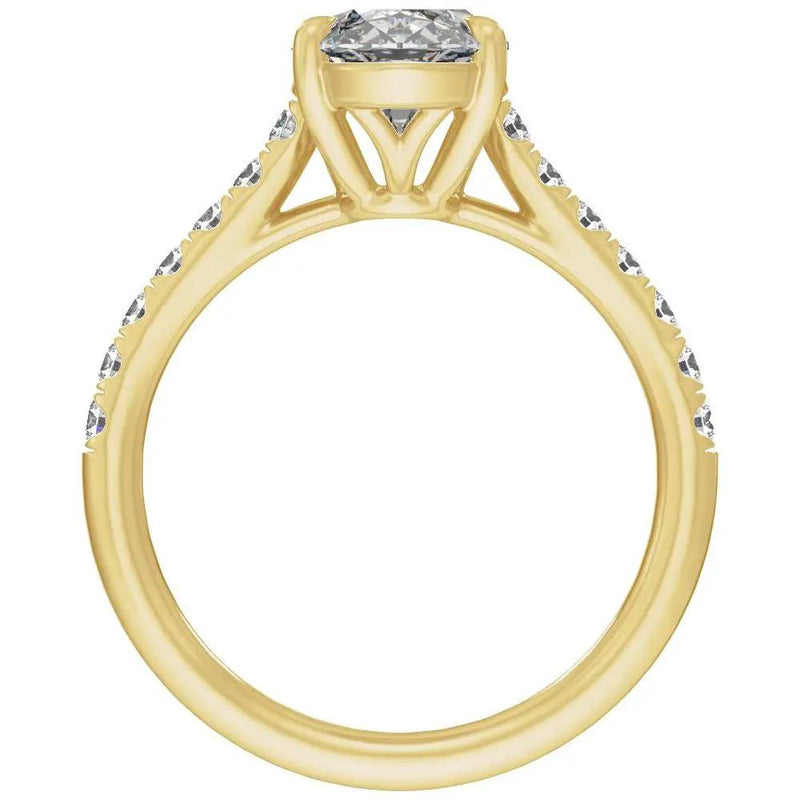 Biarritz Lumineux, Lab Grown Diamond Oval Engagement Ring