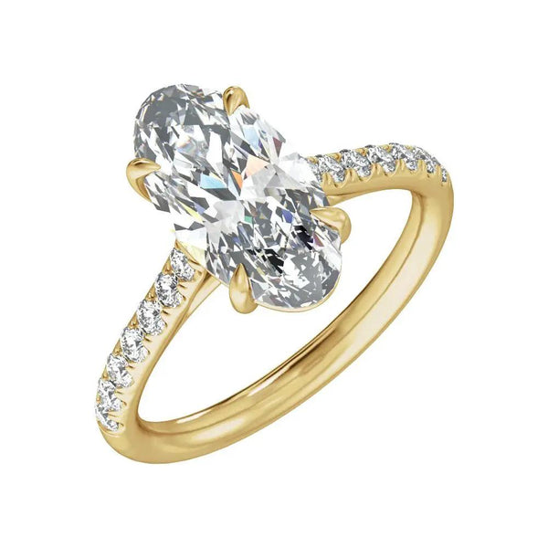 Biarritz Lumineux, Lab Grown Diamond Oval Engagement Ring