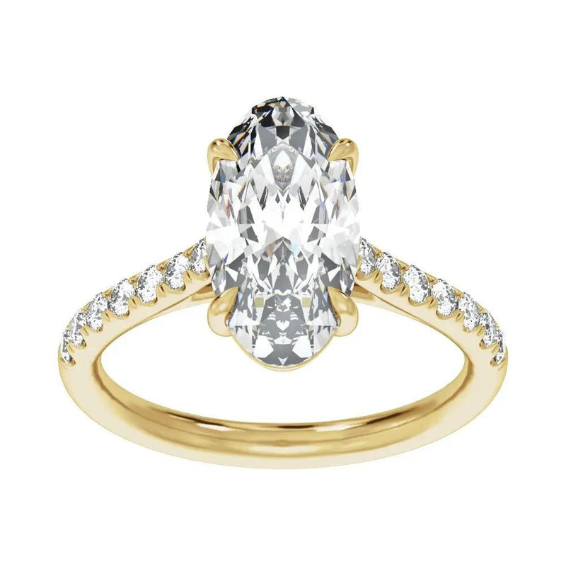 Biarritz Lumineux, Lab Grown Diamond Oval Engagement Ring