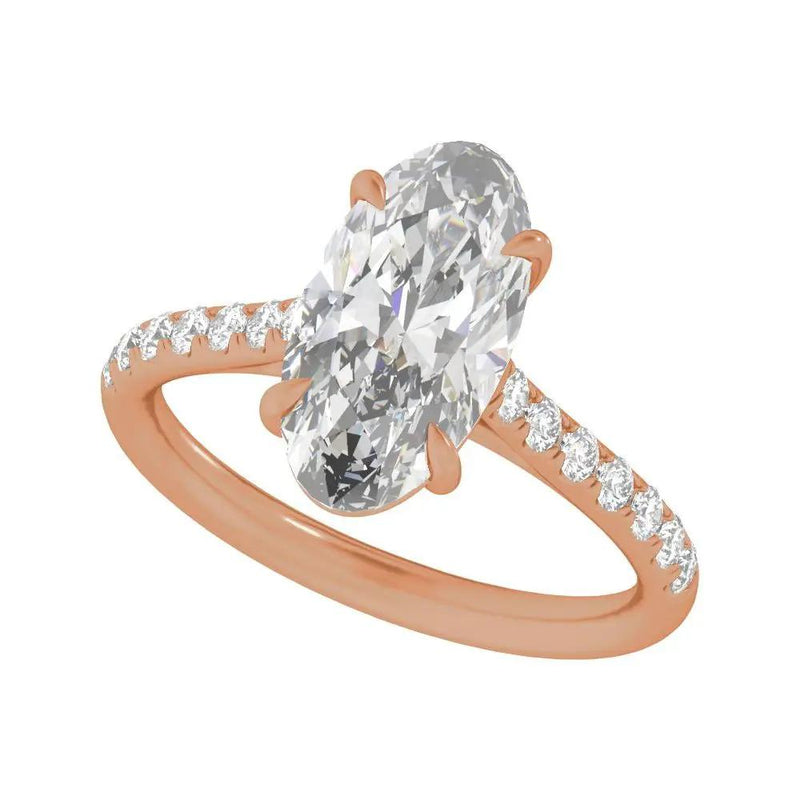 Biarritz Lumineux, Lab Grown Diamond Oval Engagement Ring