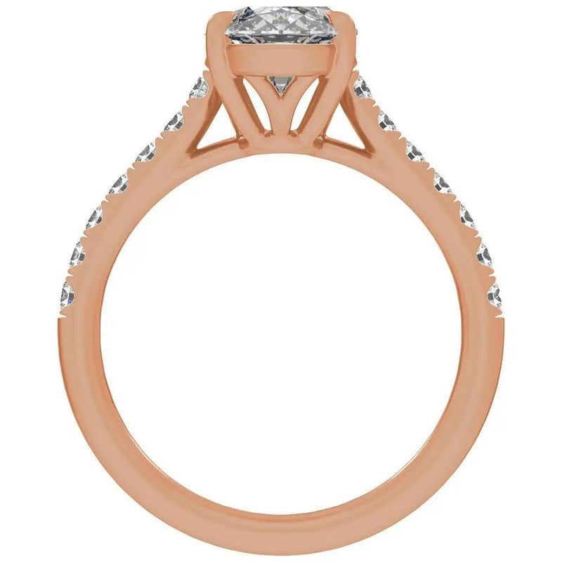 Biarritz Lumineux, Lab Grown Diamond Oval Engagement Ring