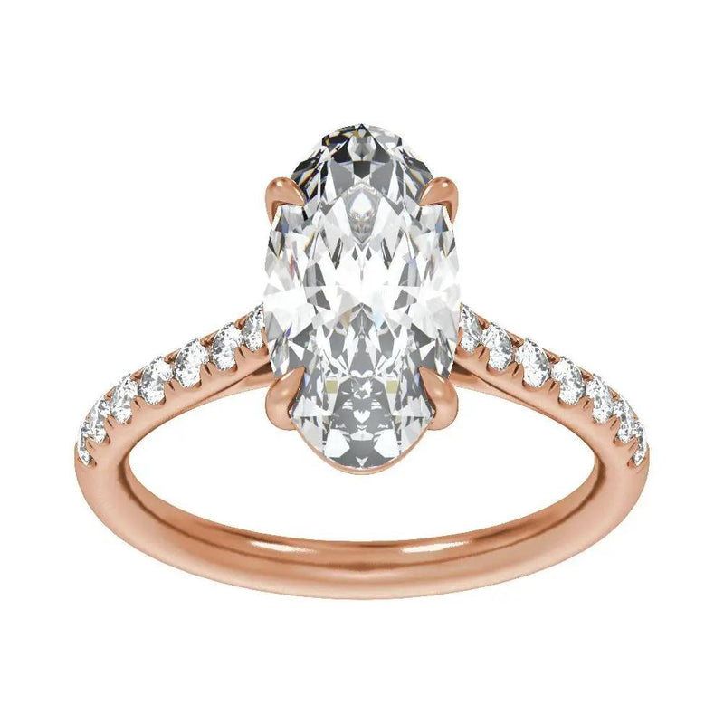Biarritz Lumineux, Lab Grown Diamond Oval Engagement Ring